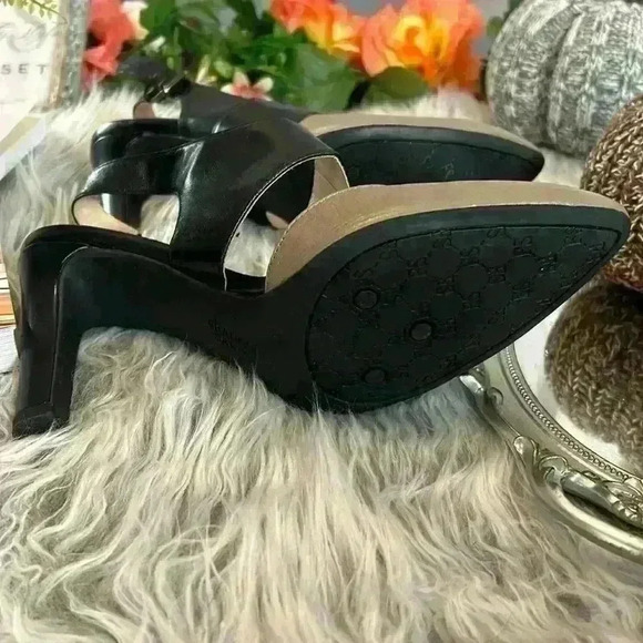 Franco Sarto Trish Leather Sling Back 3.5 Inch Heel Pointed Toe, 8M - Picture 6 of 8